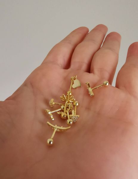 925 Ayar Gümüş Kıkırdak ve Tragus Piercingleri