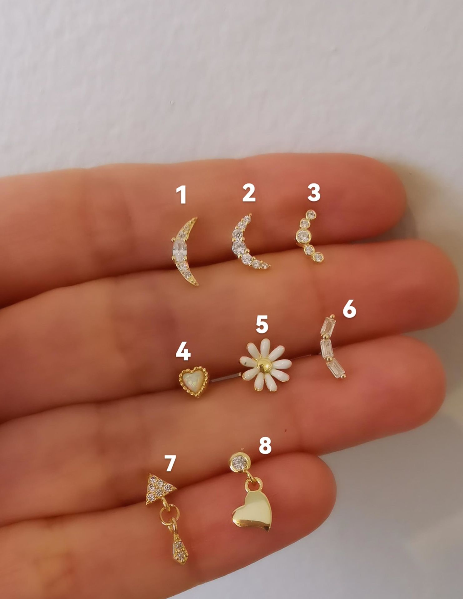 925 Ayar Gümüş Kıkırdak ve Tragus Piercingleri