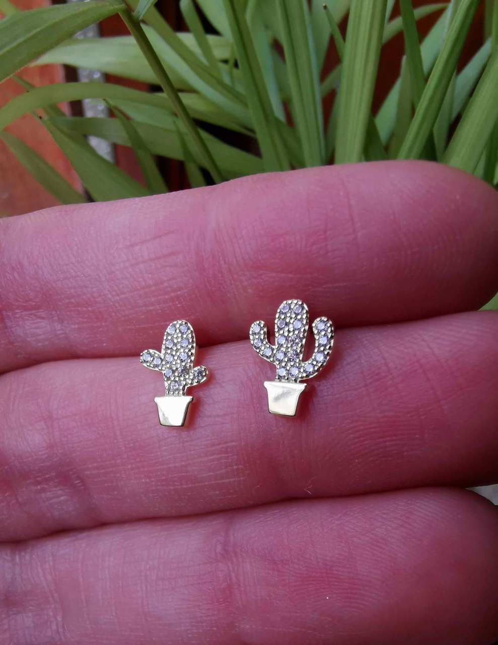 Kaktüs Küpe -İthal ÇİFT