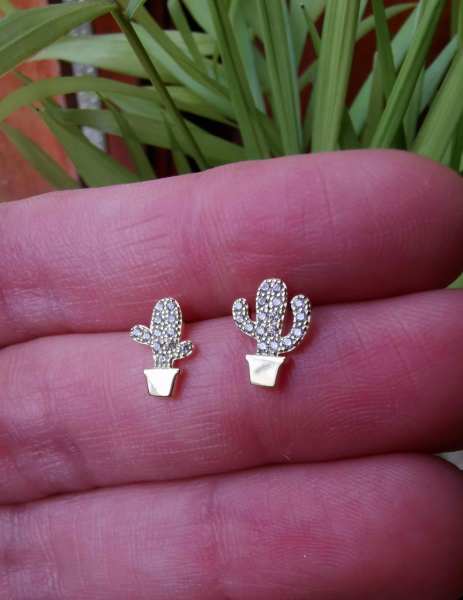 Kaktüs Küpe -İthal ÇİFT