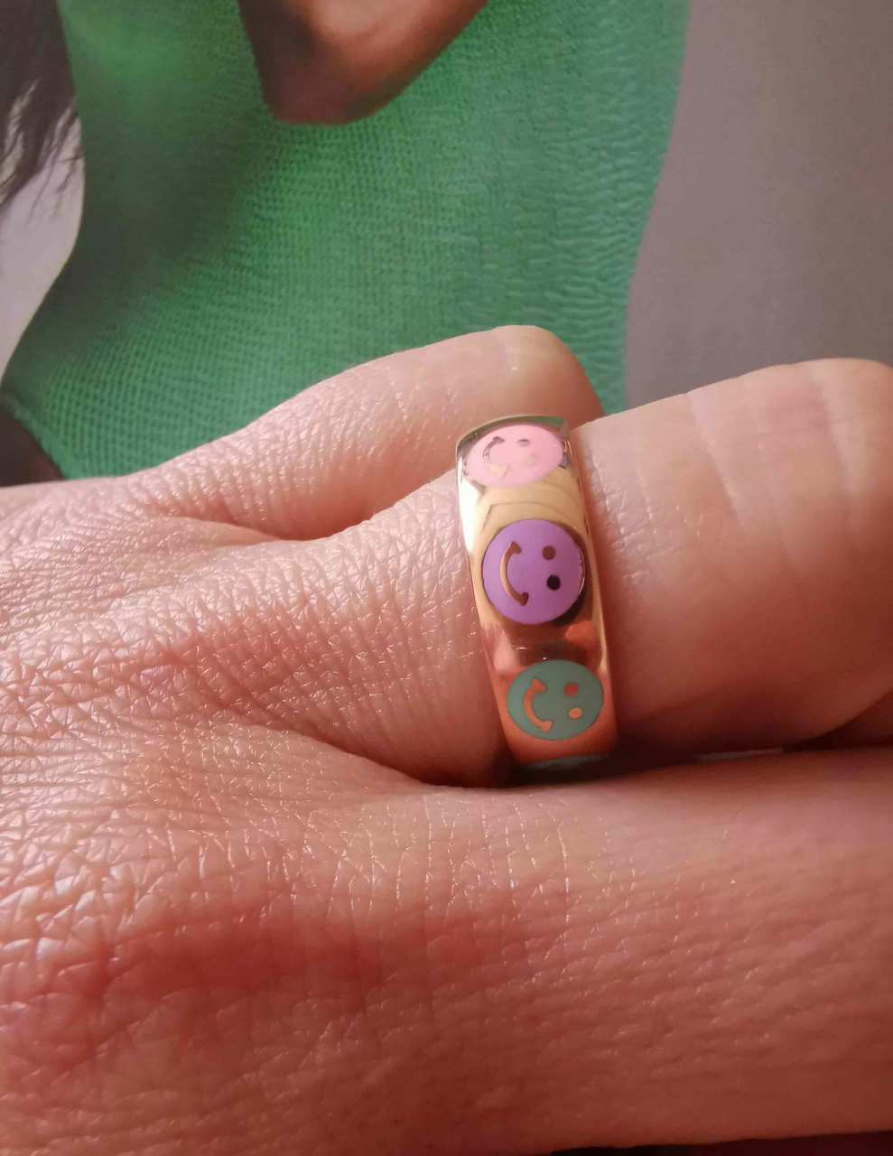 Çok Renkli Smile Ayarlanabilir Yüzük