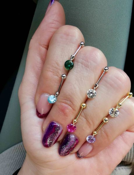 925 Ayar Gümüş Kıkırdak ve Tragus Piercingleri