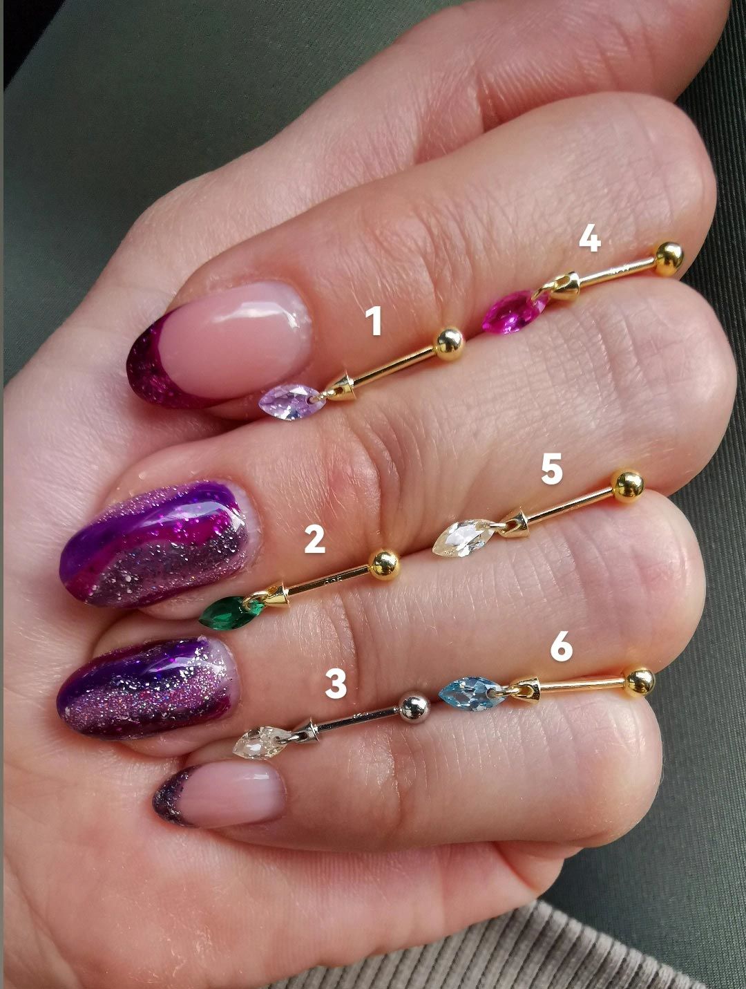 925 Ayar Gümüş Kıkırdak ve Tragus Piercingleri