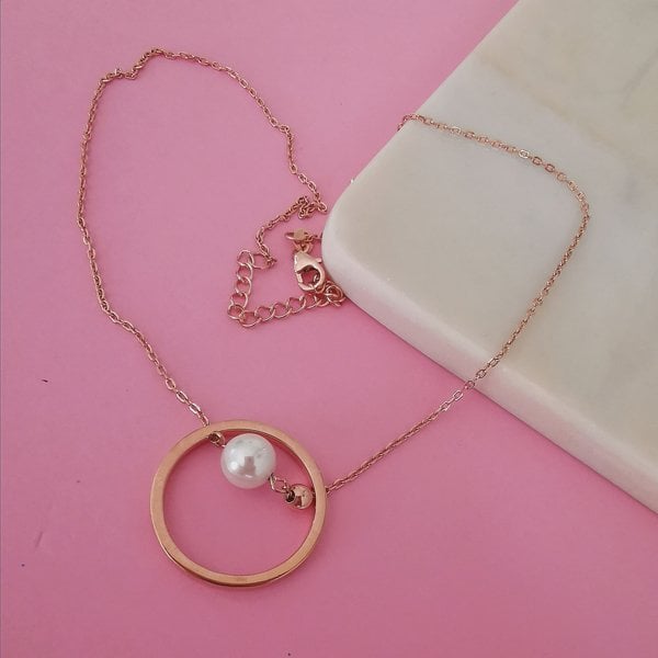 İthal İncili Çember Kolye