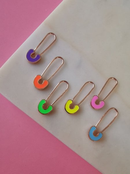 Çengel Küpe Renkli TEK