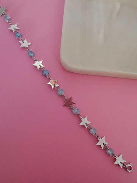 Quartz Taşlı Yıldız Bileklik