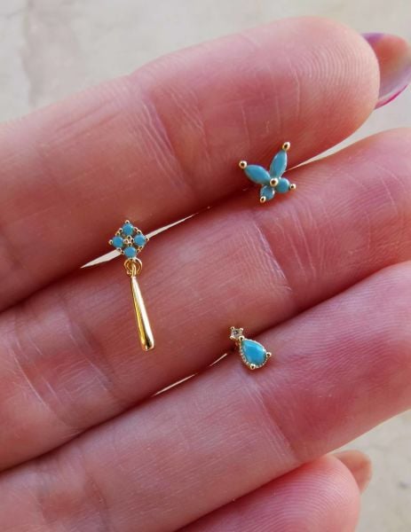 925 Ayar Gümüş Kıkırdak ve Tragus Piercingleri