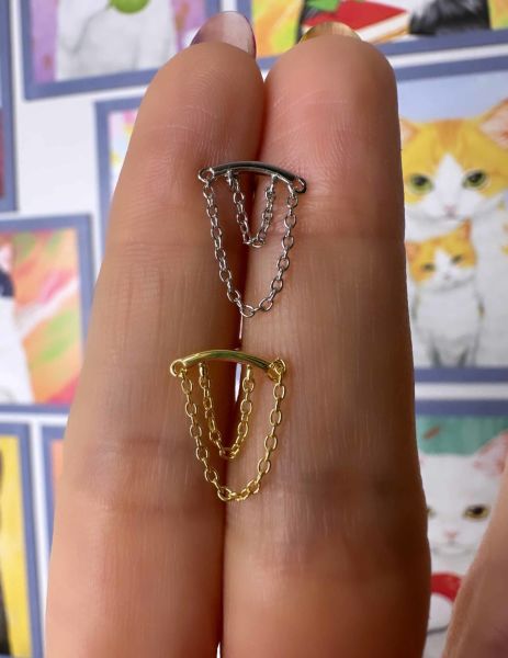 925 Ayar Gümüş Kıkırdak ve Tragus Piercingleri