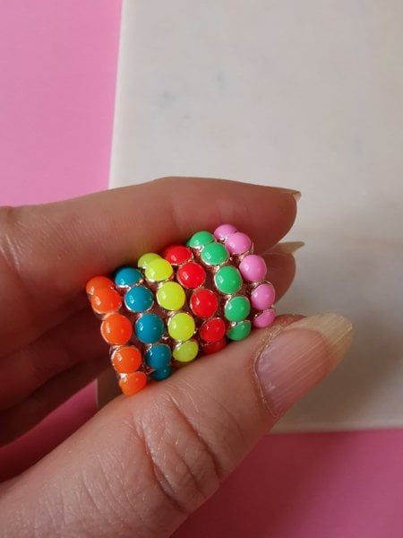 Top Mineli Kıkırdak Earcuff Küpe