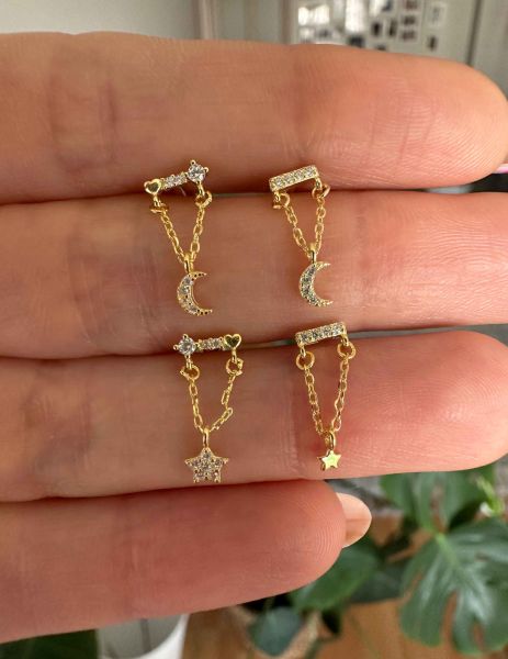 925 Ayar Gümüş Kıkırdak ve Tragus Piercingleri