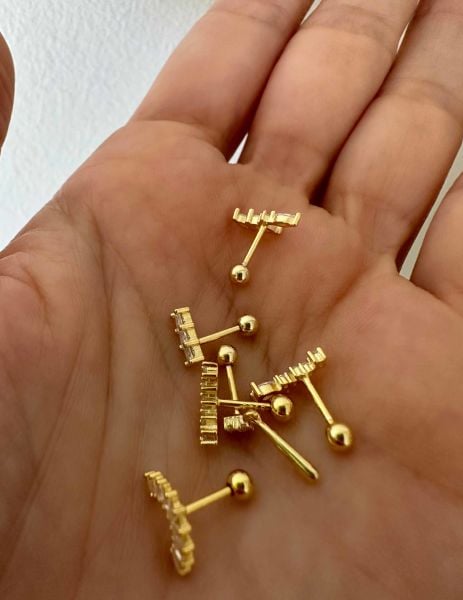 925 Ayar Gümüş Kıkırdak ve Tragus Piercingleri