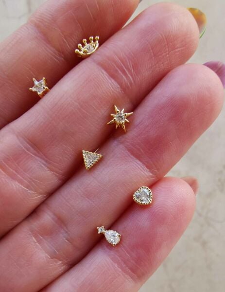 925 Ayar Gümüş Kıkırdak ve Tragus Piercingleri