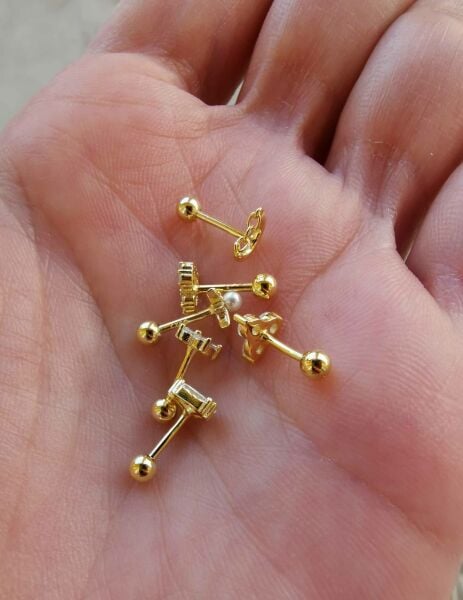 925 Ayar Gümüş Kıkırdak ve Tragus Piercingleri