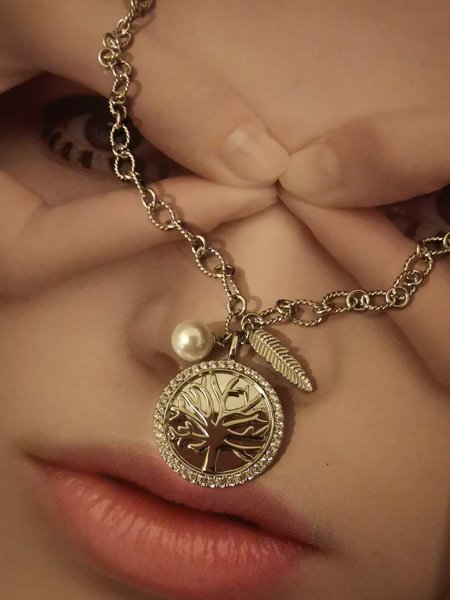 İncili Hayat Ağacı Kolye-İthal