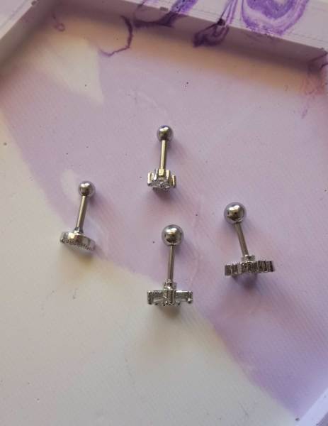 Cerrahi Çelik Kıkırdak ve Tragus Piercingleri