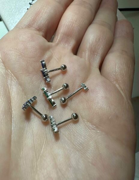 925 Ayar Gümüş Kıkırdak ve Tragus Piercingleri