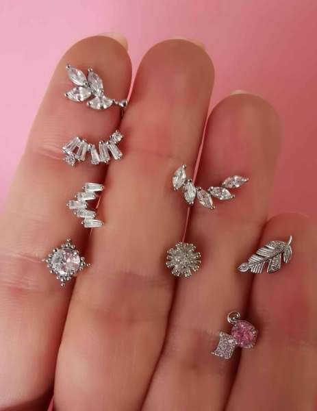 925 Ayar Gümüş Kıkırdak ve Tragus Piercingleri