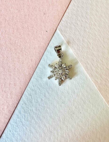 Kar Tanesi Kolye Ucu