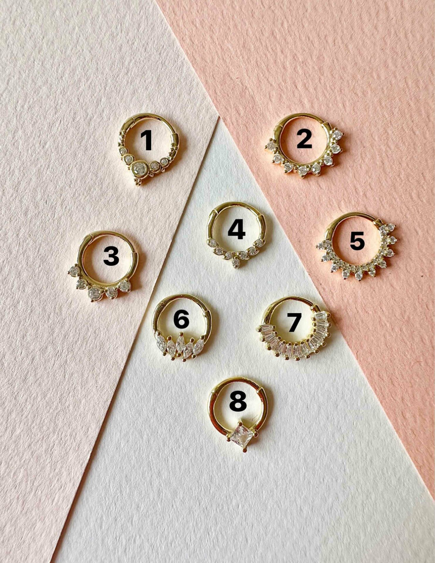 925 Ayar Gümüş Halka Kıkırdak  Piercingleri