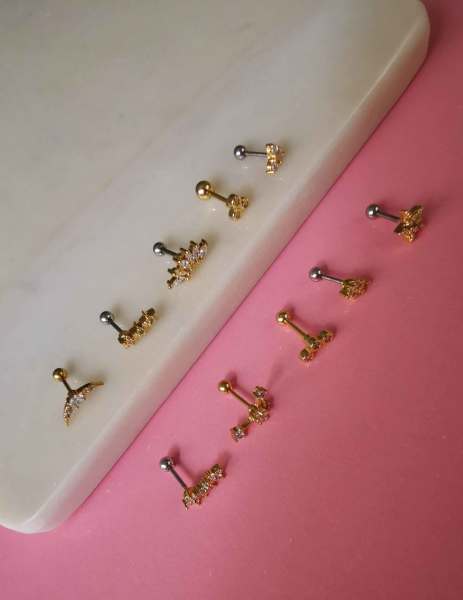 Cerrahi Çelik Kıkırdak ve Tragus Piercingleri