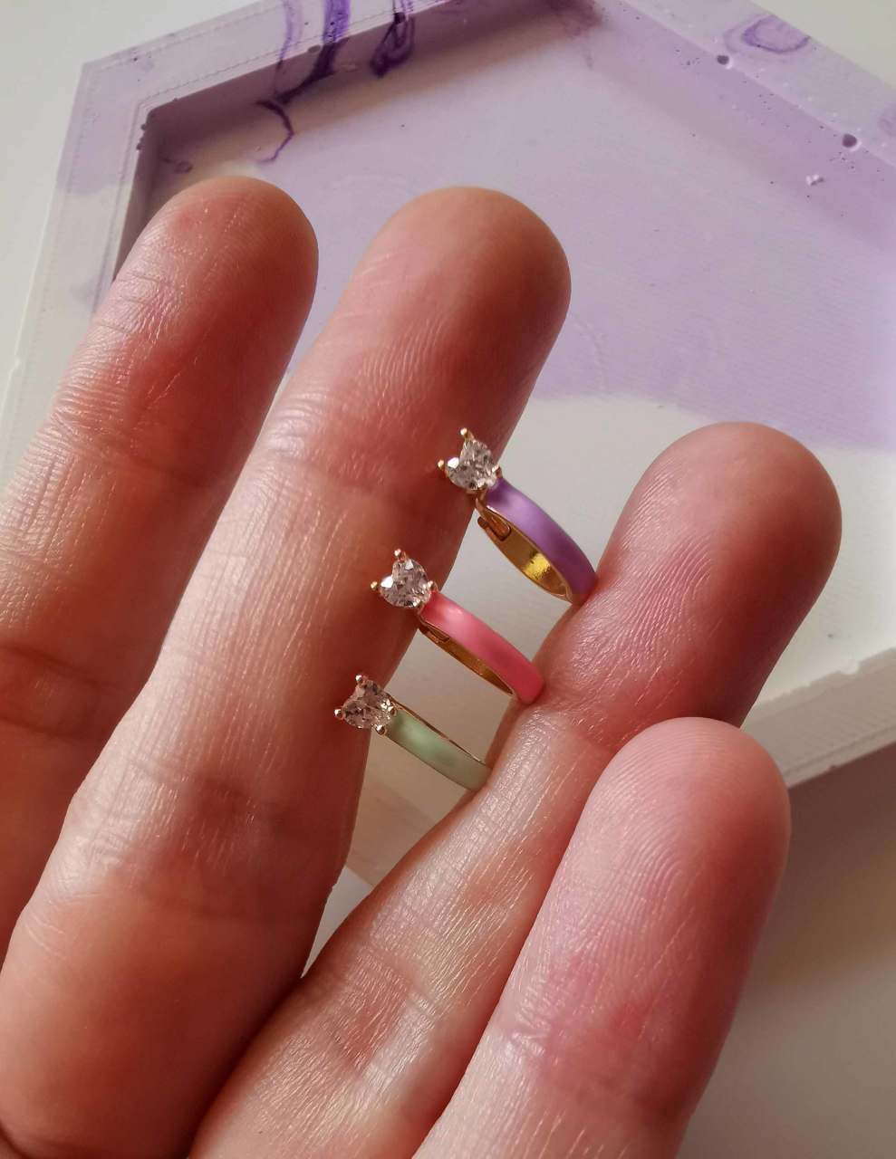 Kalp Tektaş Huge Küpe TEK