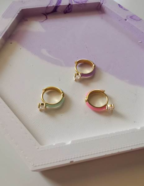 Kalp Tektaş Huge Küpe TEK