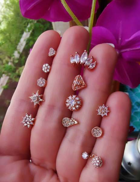 Cerrahi Çelik Kıkırdak ve Tragus Piercingleri