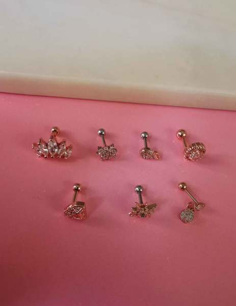Cerrahi Çelik Kıkırdak ve Tragus Piercingleri