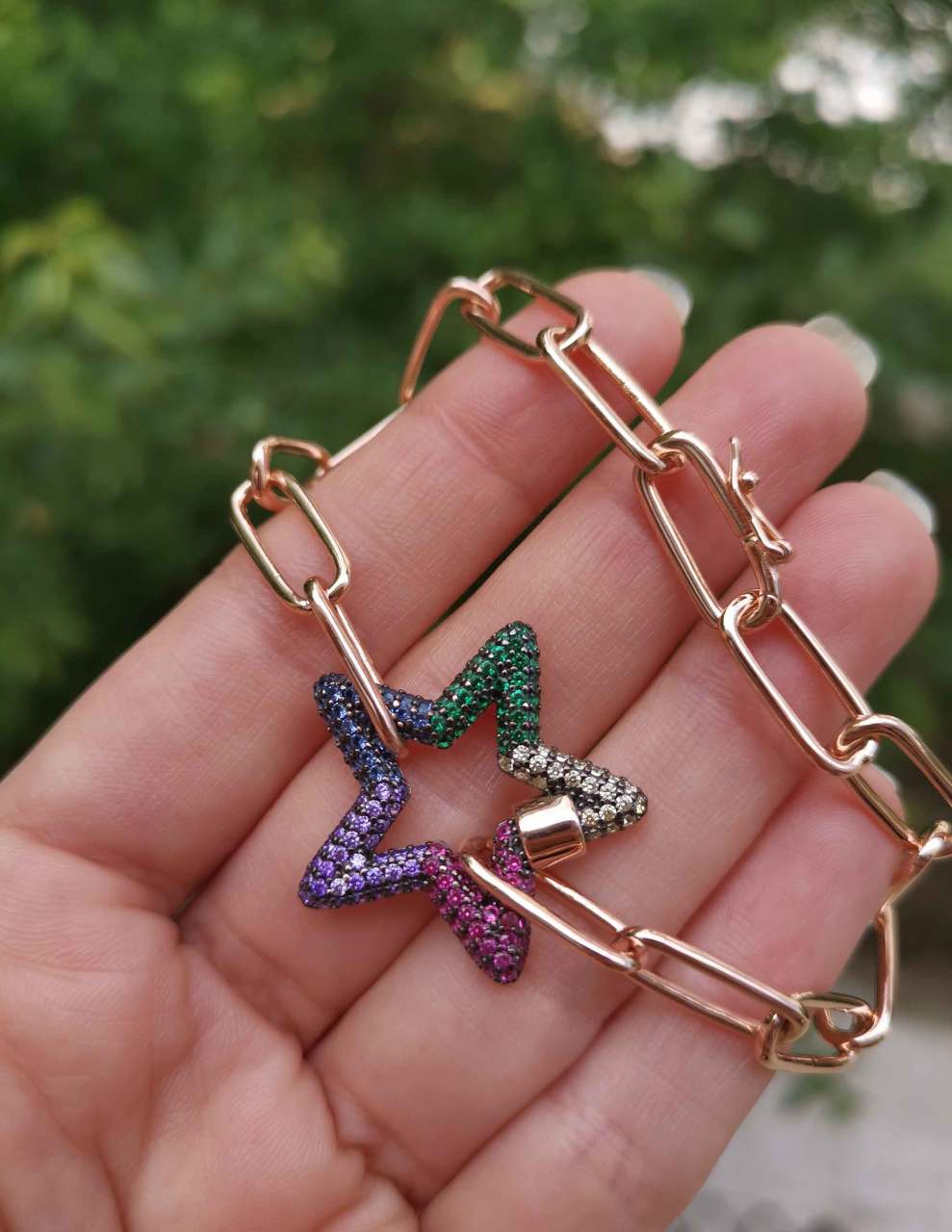 Rainbow Büyük Yıldız Bileklik-İthal