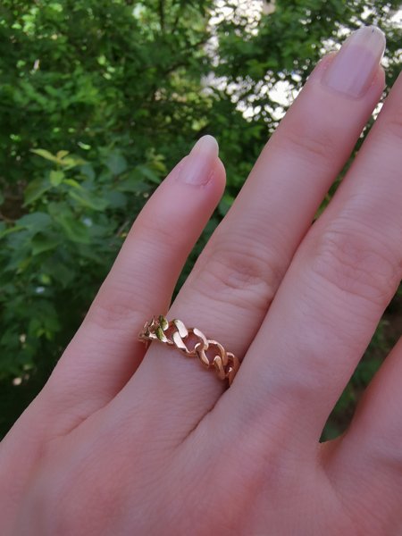 Gurmet Zincir Ayarlanabilir Yüzük