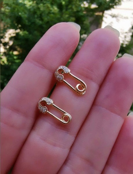 Mini Çengelli İğne Küpe- İthal TEK