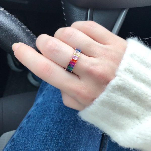 Rainbow Baget Tamtur Yüzük