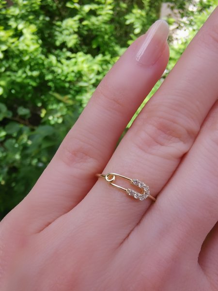 İnce Çengelli İğne Yüzük-İthal