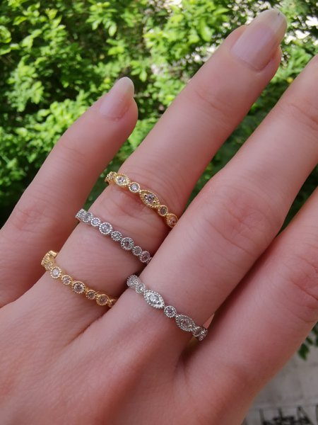 Gold / Silver Tamtur Yüzük-İthal