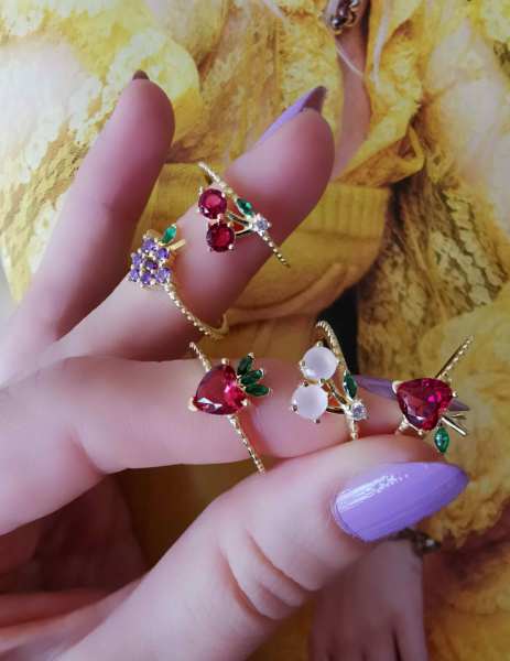 Ayarlanabilir Kiraz Yüzük (pink)