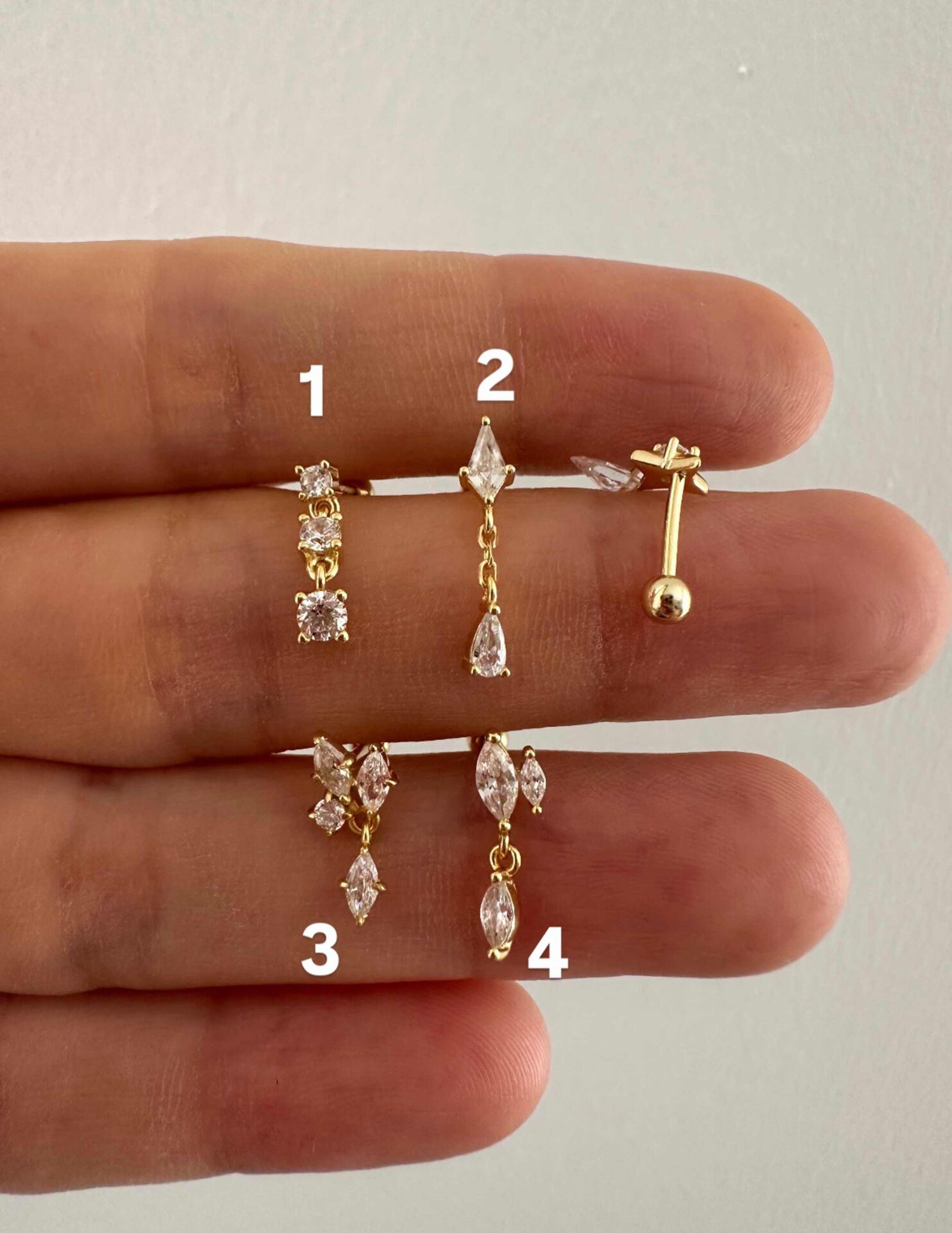 925 Ayar Gümüş Kıkırdak ve Tragus Piercingleri