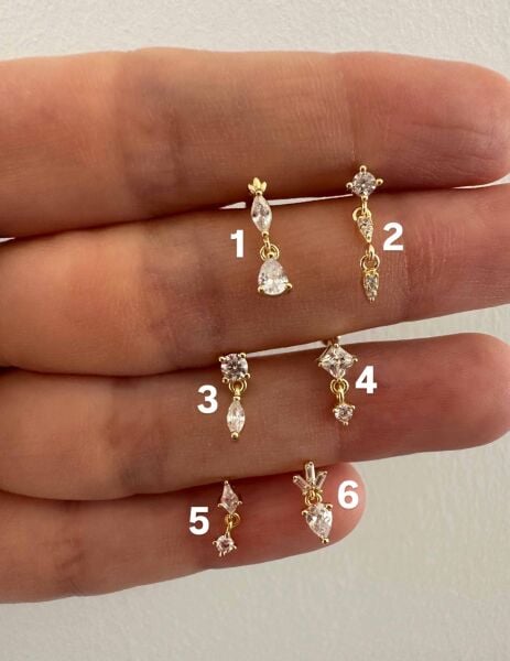 925 Ayar Gümüş Kıkırdak ve Tragus Piercingleri