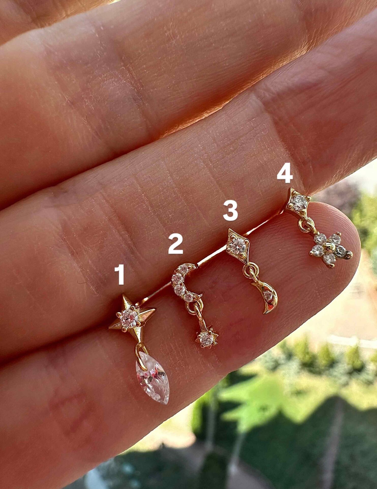 925 Ayar Gümüş Kıkırdak ve Tragus Piercingleri