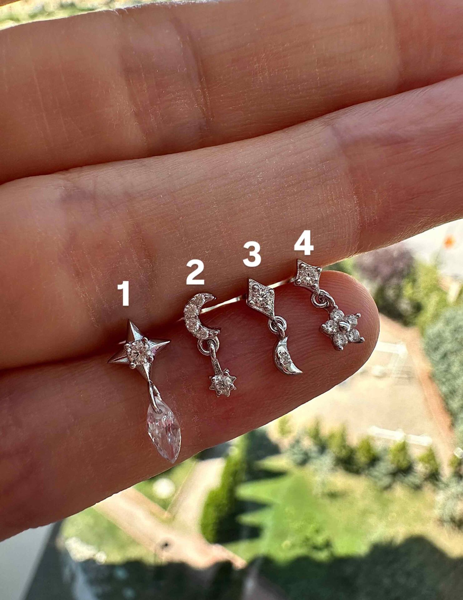925 Ayar Gümüş Kıkırdak ve Tragus Piercingleri