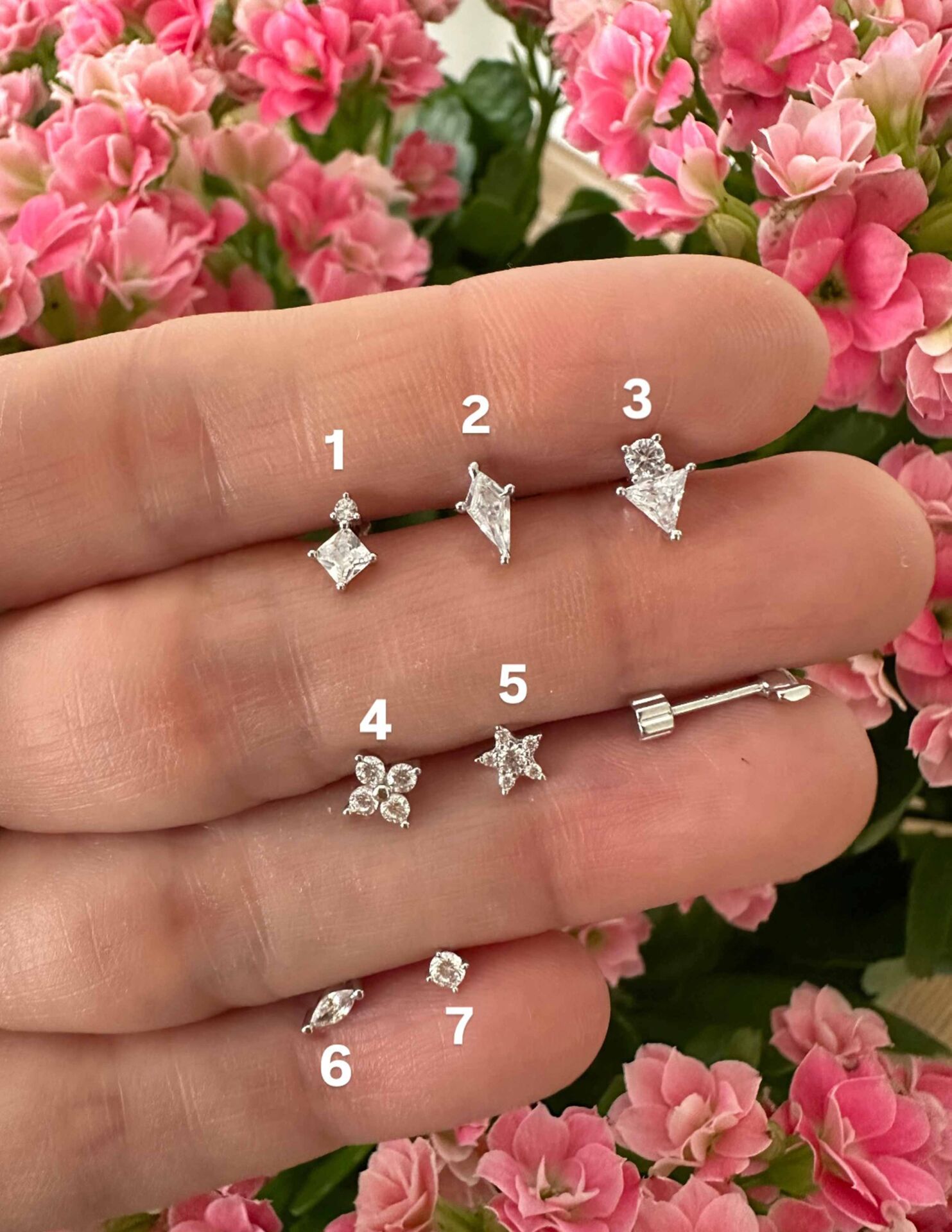 925 Ayar Gümüş Kıkırdak ve Tragus Piercingleri