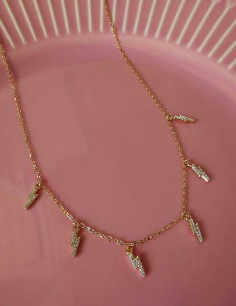 Şimşek Sallantılı Kolye -İthal