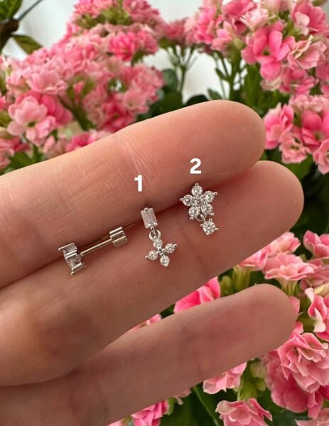 925 Ayar Gümüş Kıkırdak ve Tragus Piercingleri