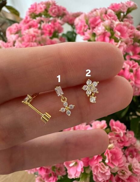 925 Ayar Gümüş Kıkırdak ve Tragus Piercingleri