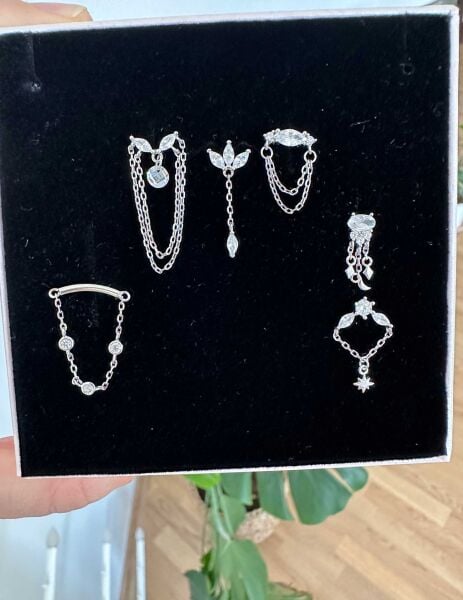 925 Ayar Gümüş Kıkırdak Piercingleri