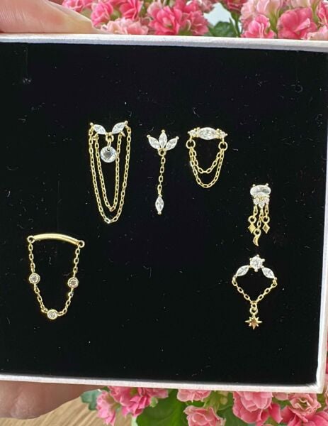 925 Ayar Gümüş Kıkırdak Piercingleri