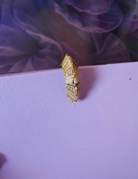 Taşlı Victoria Earcuff Kıkırdak Küpe