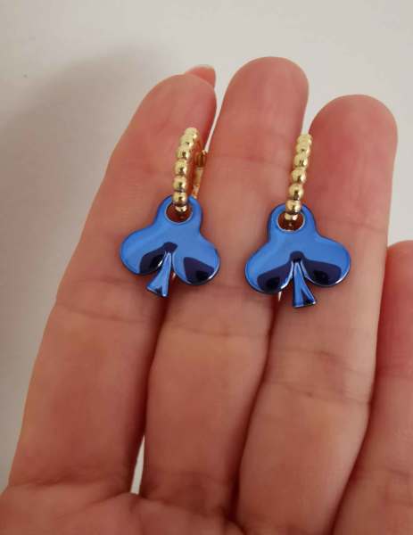 Sinek Küpe -Aura Blue Koleksiyonu TEK