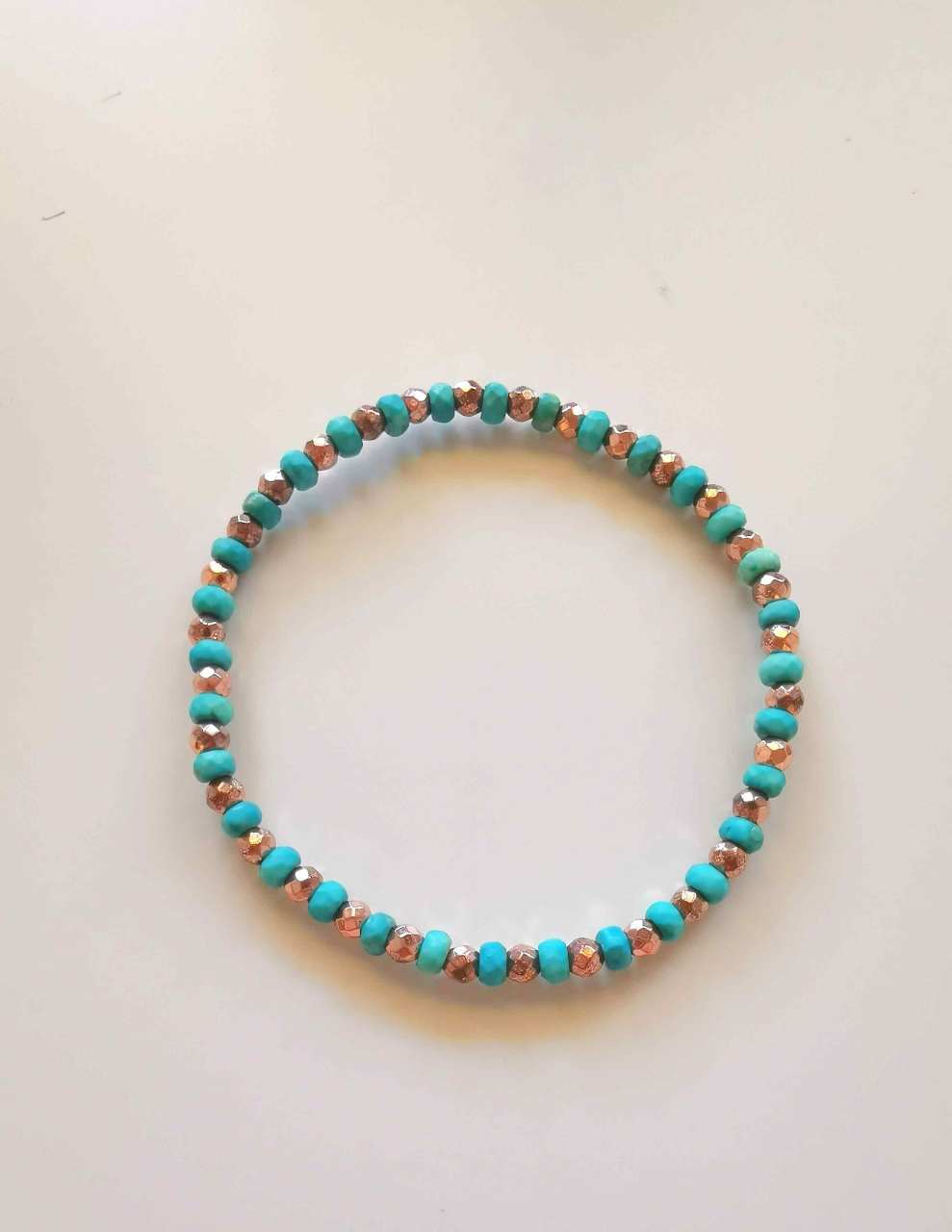 Turkuaz Taş Detaylı Bileklik
