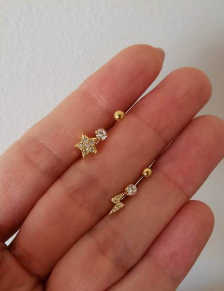 Cerrahi Çelik Kıkırdak ve Tragus Piercingleri