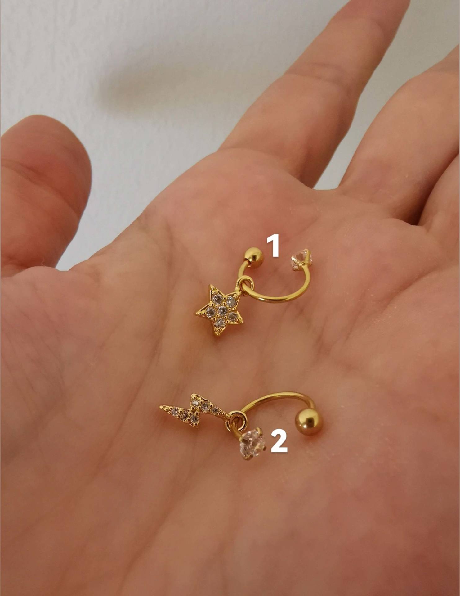 Cerrahi Çelik Kıkırdak ve Tragus Piercingleri